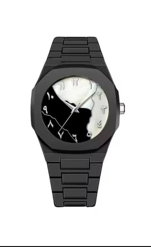 Howwin™ Limited Edition Men’s Quartz Watch – Middle Eastern Elegance with Arabic Numeral Dial & Waterproof TPU Strap - Howwin